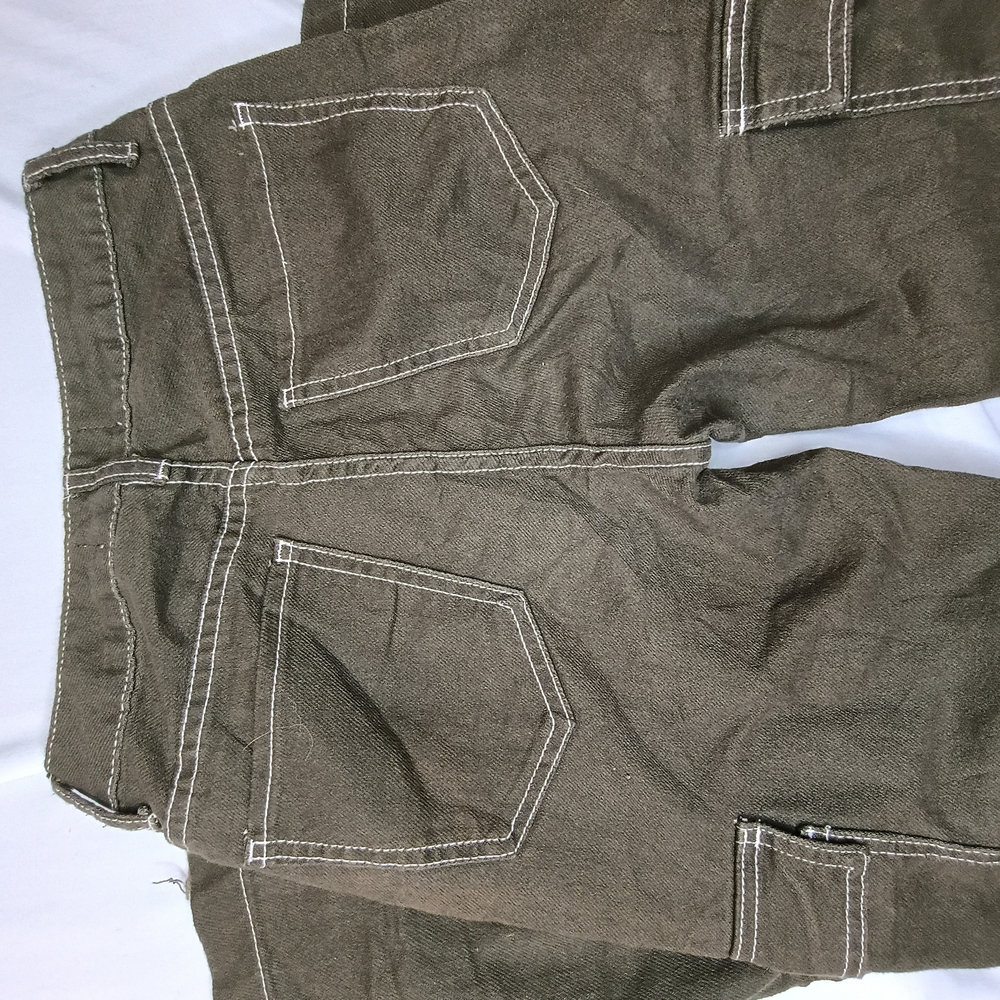 S.O.N.G. Women's Boyfriend Jeans - Olive Green